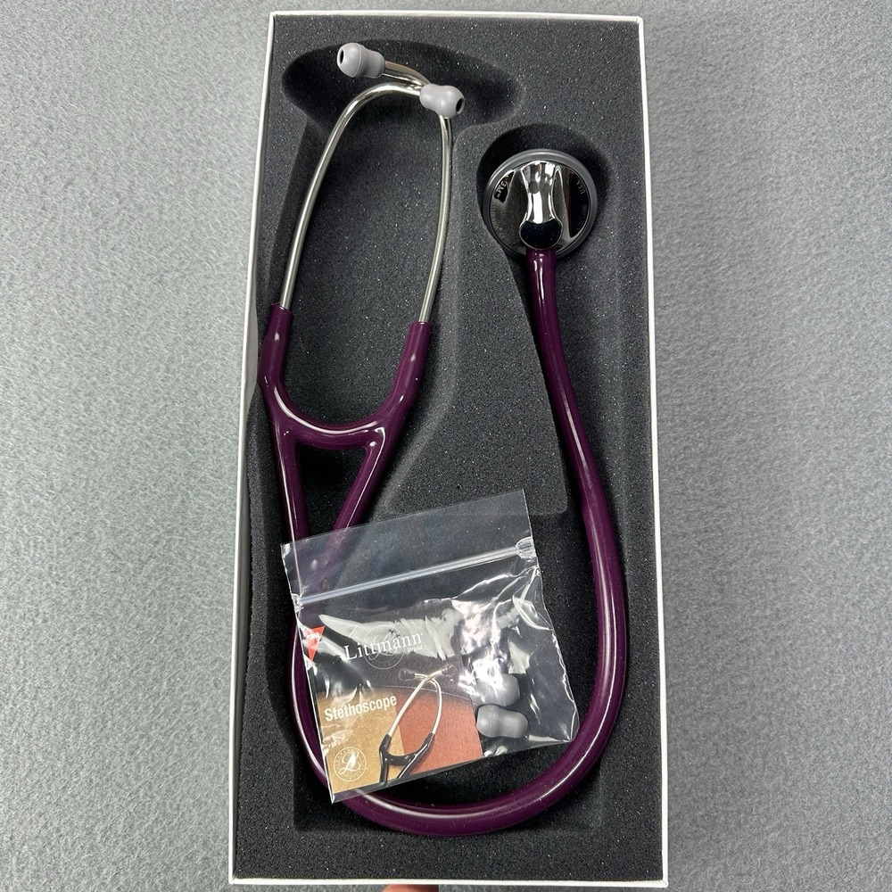 Littmann Master Cardiology Stethoscope, 2167, Plum Tube 27",